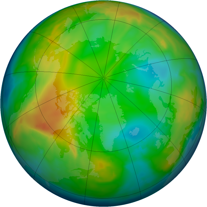 Arctic ozone map for 30 December 2010